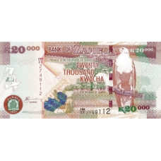 P47g Zambia - 20.000 Kwacha Year 2011